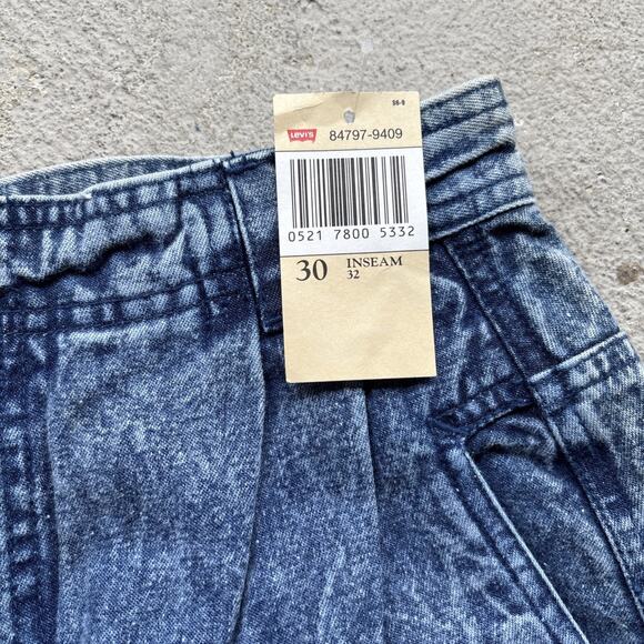 Deadstock 90s Dockers Jeans Men's 30x32 Pleated Denim Levi’s Baggy Acid Vintage - Picture 8 of 16